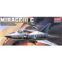 Academy 1/48 Mirage III-C Fighter Plastic Model Kit *Aus Decals* [12247]