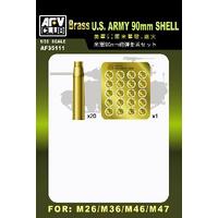 AFV Club AF35111 1/35 U.S.Army 90mm Shell Set (Brass) Plastic Model Kit
