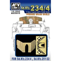 AFV Club AG35015 1/35 Pressed Bbass Shield For Sd.Kfz.234/4, Sd.Kfz.25 Plastic Model Kit