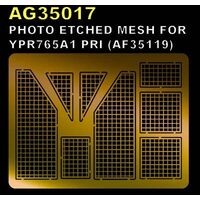 AFV Club AG35017 1/35 Photo Etched Mesh For YPR765A1 PRI Plastic Model Kit