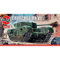 Airfix 1/76 Churchill Mk. VII Tank Plastic Model Kit 01304V