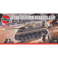 Airfix 1/76 Stug III 75mm Assault Gun Plastic Model Kit 01306V