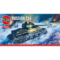 Airfix 1/76 Russian T-34 Tank Plastic Model Kit 01316V