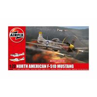 Airfix 1/72 North American F-51D Mustang Plastic Model Kit 02047A