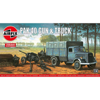 Airfix 1/76 PAK 40 Gun & Truck Plastic Model Kit 02315V