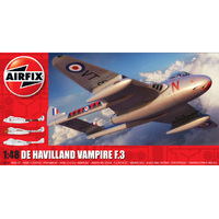 Airfix 1/48 De Havilland Vampire F.3 Plastic Model Kit 06107