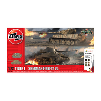 Airfix 1/72 Classic Conflict Tiger 1 Vs Sherman Firefly Plastic Model Kit 50186