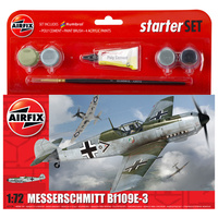 Airfix 1/72 Messerschmitt BF-109E Starter Set Plastic Model Kit 55106