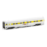 Auscision HO The Ghan MK2 Australian National Yellow Stripe with Rectangle "The Ghan" Plate 1990-1998 - 3 Car Add-on-Set