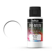 Vallejo Premium Colour White 60 ml Acrylic Airbrush Paint