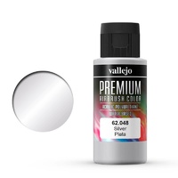 Vallejo Premium Colour Silver 60 ml Acrylic Airbrush Paint