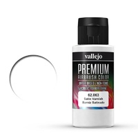 Vallejo Premium Colour Satin Varnish 60 ml Acrylic Airbrush Paint