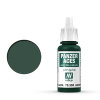 Vallejo Panzer Aces Green Tail Light 17 ml Acrylic Paint