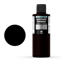 Vallejo Surface Primer Color Black 200 ml