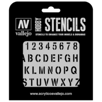 Vallejo 1/35 Stamp Font Stencil