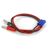 E-Flite EC3 Charge Lead w/12 inch wire and Jacks, 16 GA wire and EC3 male connector, EFLAEC312