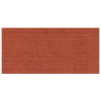 Noch HO 3D Cardboard Sheet "Plain Tile" Red