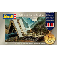 Revell 1/40 M-48 & Scissor Bridge - 00017 Plastic Model Kit