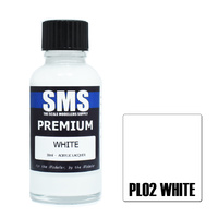 Scale Modellers Supply Premium White 30ml PL02 Lacquer Paint
