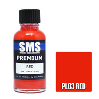 Scale Modellers Supply Premium Red 30ml PL03 Lacquer Paint