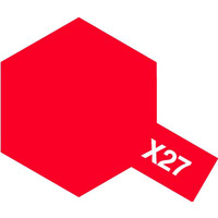 Tamiya Acrylic Mini X-27 Clear Red 10mL Paint 81527
