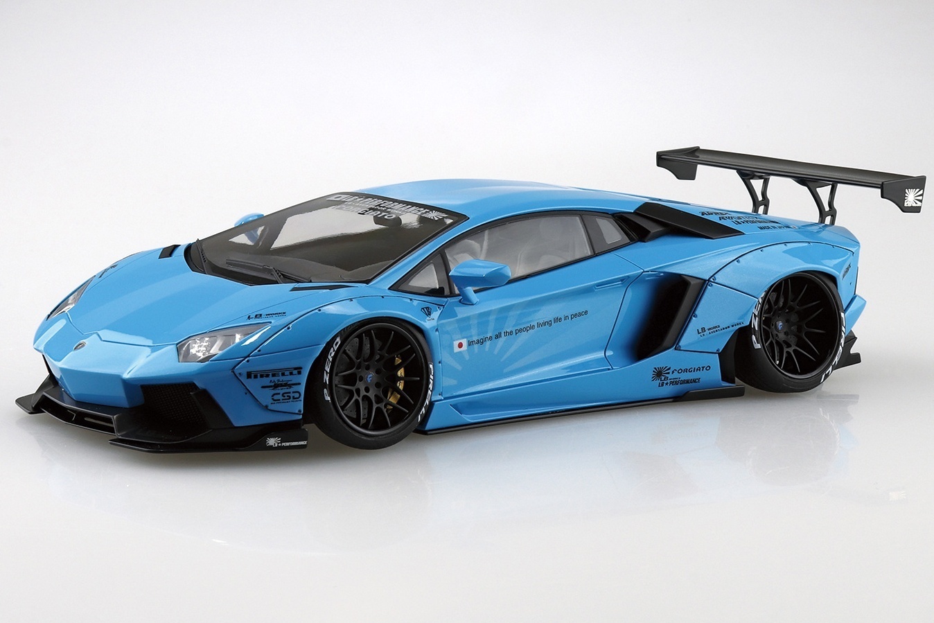 AOSHIMA 1/24 LB-WORKS LAMBORGHINI AVENTADOR  PLASTIC MODEL KIT |  Afterpay available | Frontline Hobbies