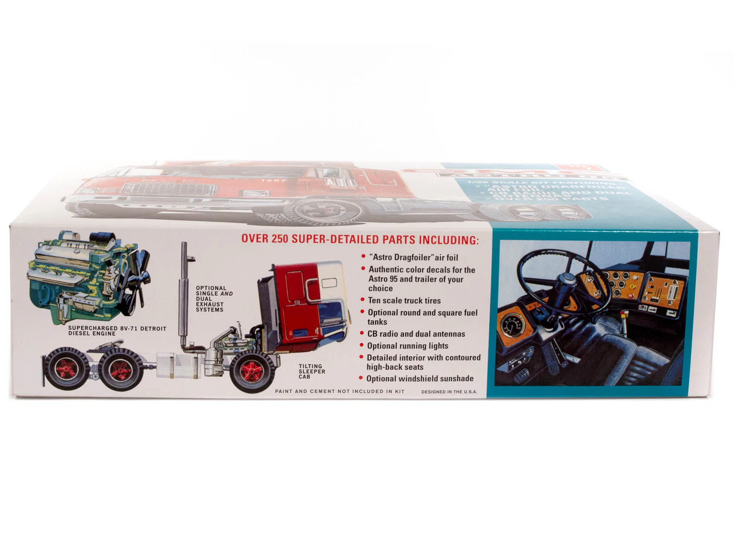 AMT 1/25 GMC Astro 95 Semi Tractor Plastic Model Kit