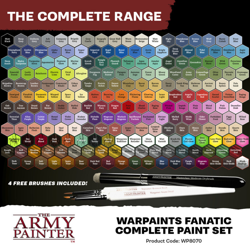 The Army Painter Warpaints Fanatic: Complete Paint Set