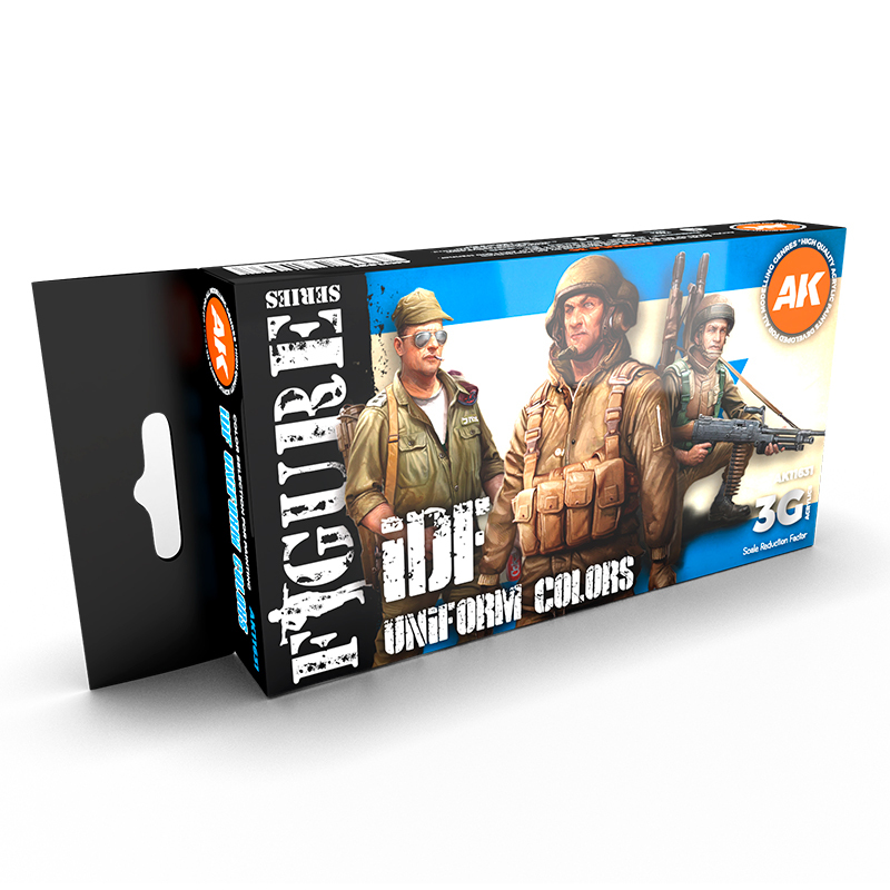 Ak Interactive Figure Series: Idf Uniform Colors Acrylic Paint Set 3rd 