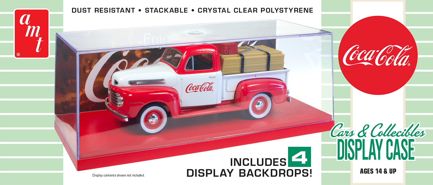 AMT 1199 1/25 Cars & Collectibles Display Case (Coca-Cola) Plastic