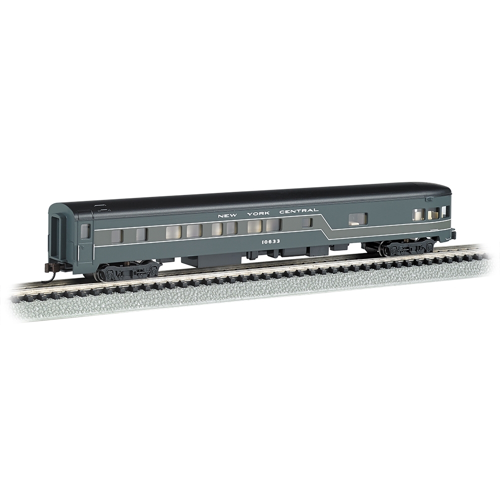 Bachmann N 85' Smooth-Side Observation Car - New York Central (Lighted)