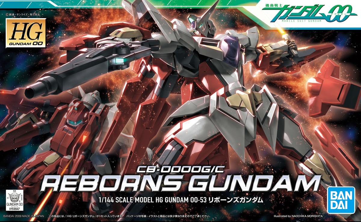 Bandai Gundam HG 1/144 Reborns Gundam Plastic Model Kit