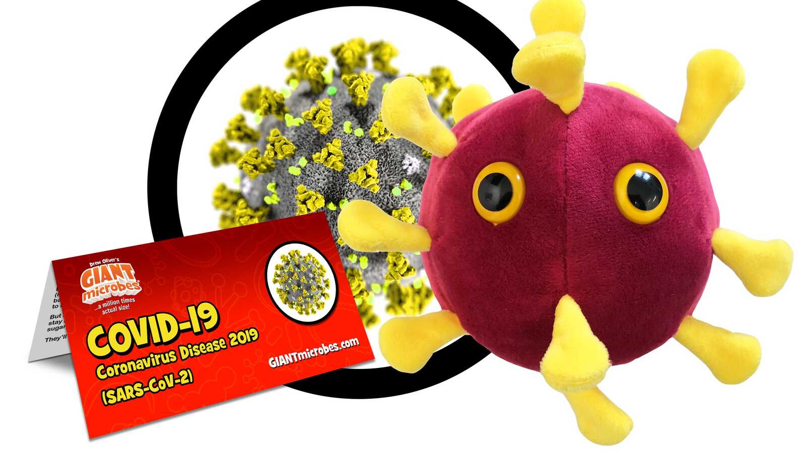 Giant Microbe Coronavirus COVID 19 Plushie