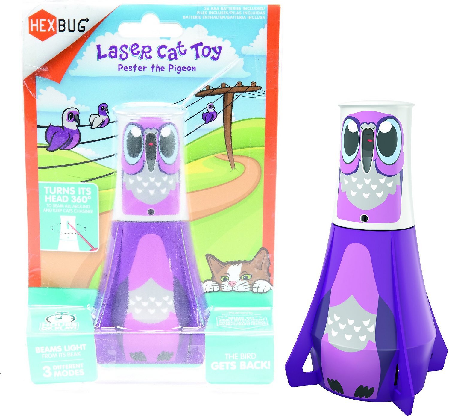 pigeon cat toy