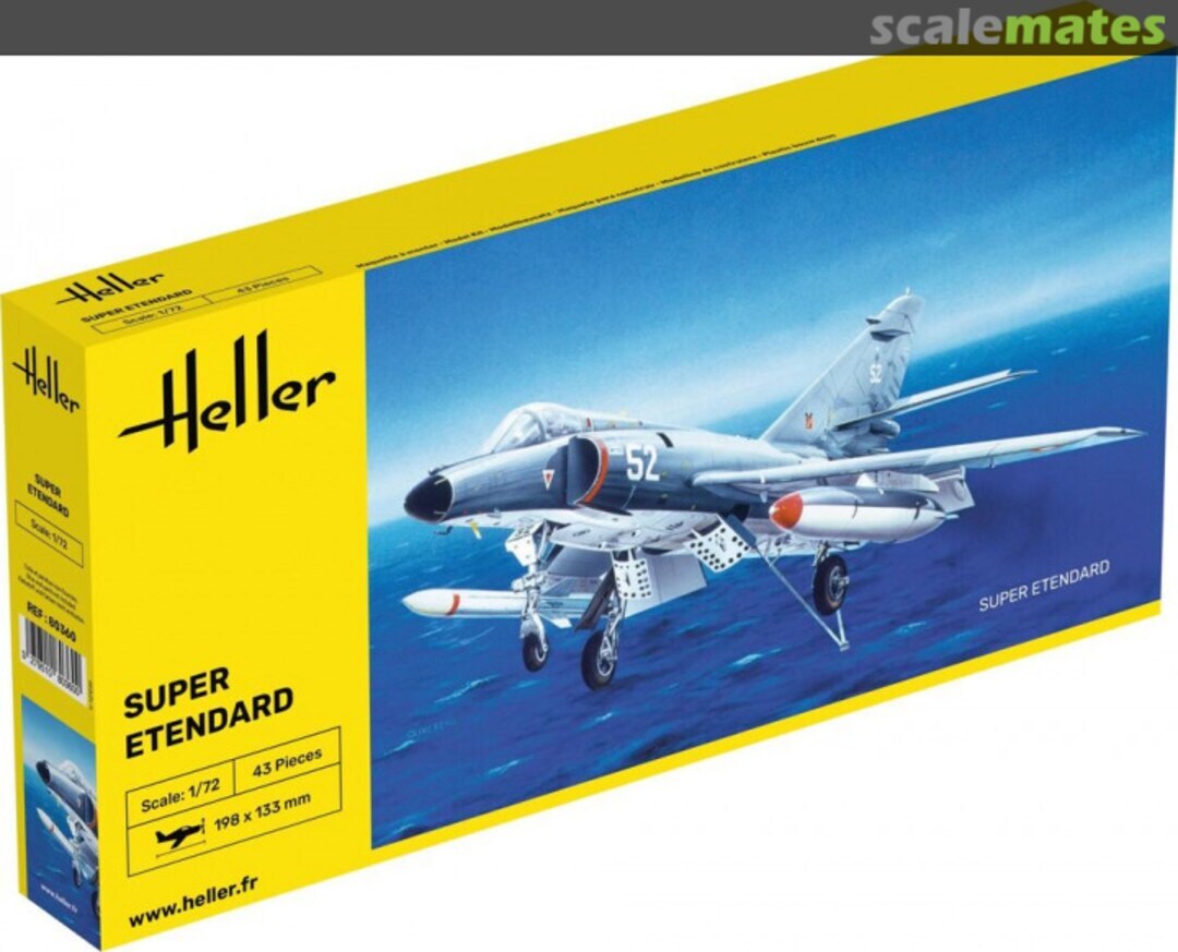 Heller 1/72 Super Etendard Plastic Model Kit