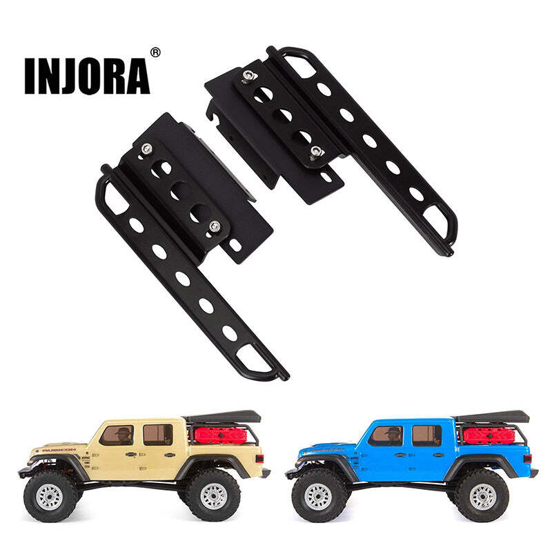 INJORA 2PCS METAL ROCK SLIDERS SIDE PEDAL FOR AXIAL SCX24 JEEP GLADIATOR |  Afterpay available | Frontline Hobbies