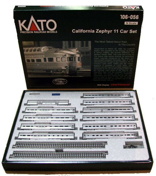 california zephyr model train set