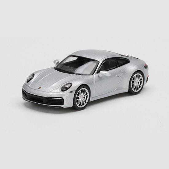 MiniGT 1/64 Porsche 911 (992) Carrera 4S GT Silver Metallic Diecast Car ...