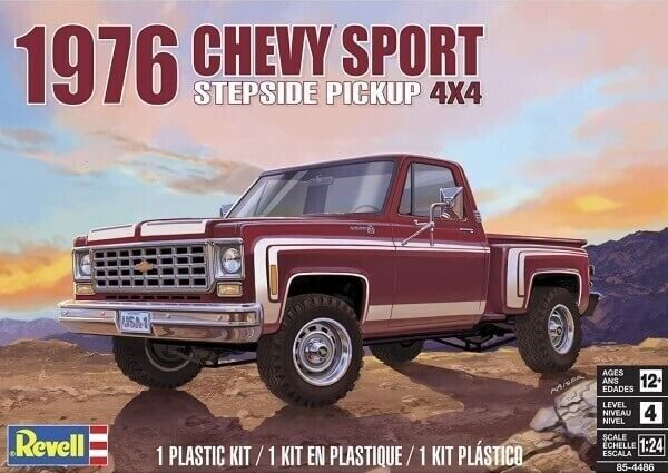 Revell 1/45 76 Chevy Squarebody Street Truck Plastic Model Kit