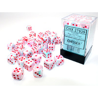 Chessex Festive® 12mm d6 Pop Art/red Dice Block (36 dice) CHX27939