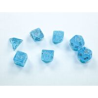 Chessex 20566 Luminary Mini Sky/Silver 7-Die Set