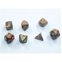 Chessex 20493 Lustrous Mini Gold/Silver 7-Die Set