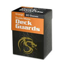 BCW Deck Guards Box and Deck Protectors Standard Matte Orange (80 Sleeves)