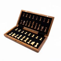 Wooden Magnetic Travel Chess Set 30 cm