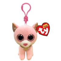 TY Beanie Boos FIONA - Pink Cat Clip