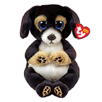 TY Beanie Bellies RANGER - Black Dog Plush Toy