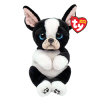 TY Beanie Bellies TINK - Black & White Dog Plush Toy