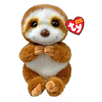 TY Beanie Bellies STELLA - Brown Sloth Plush Toy