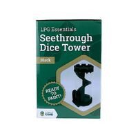 LPG Seethrough Dice Tower - Black