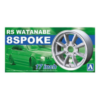 Aoshima 1/24 Rs Watanabe 8 Spoke 17Inch 005243 Plastic Model Kit